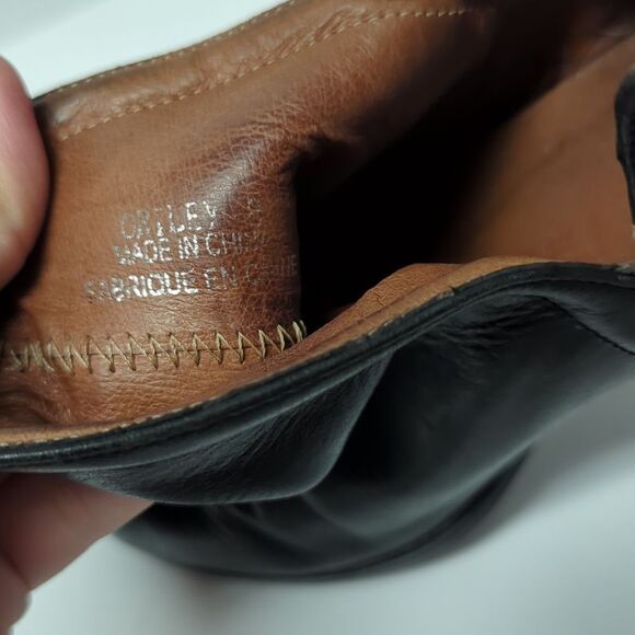 Jeffrey Campbell ORiley Cutout Ankle Black Leather Booties Size 8 - Picture 7 of 10